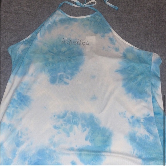 Rue21 "Spoiled" Blue Tie Dye Halter Top - Picture 4 of 4